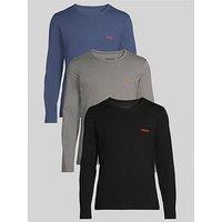Hugo 3 Pack Longsleeve Loungewear T-Shirt