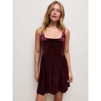 New Look Womens Square Neck Fit And Flare Mini Dress - Red