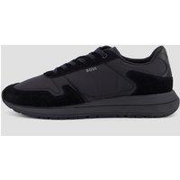 Boss Mens Vinston Runner Tonal Logo Lace-Up Trainers - Black