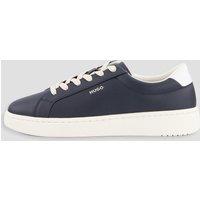 Hugo Hugo Mens Neston Tenn Faux Leather Cupsole Trainers - Navy