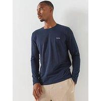 Boss Mix & Match Regular Fit Loungewear Long Sleeve T-Shirt - Navy