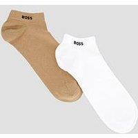 Boss 2 Pack Trainer Liner Socks - Beige