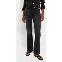 New Look Black Anica Straight Jeans