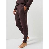 Boss Waffle Cuffed Loungewear Pants - Brown