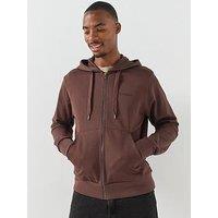 Boss C-Silva 23 Bb Relaxed Fit Zip Through Hoodie - Brown