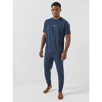 Hugo Mens Noah Stretch Jersey Loungewear T-Shirt - Navy