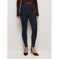 New Look Women'S Petite Jenna Skinny Fit Jeans - Blue