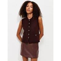 New Look Faux Leather Mini Skirt - Brown