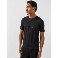 Hugo Datri Vintage Car Linear Logo T-Shirt - Black