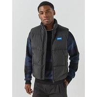 Hugo Blue Bodolino2541 Relaxed Fit Puffer Gilet - Black