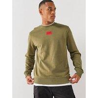 Hugo Diragol212 Red Patch Crew Sweat - Green