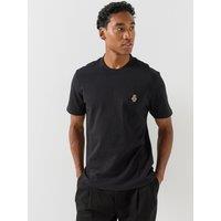 Hugo Ace Card Logo Relaxed Fit T-Shirt - Black