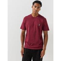 Hugo Mens Daon Small Ace Card Logo T-Shirt - Purple