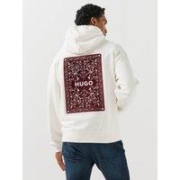 Hugo Dewerhood Playing-Card Print Hoodie - Beige