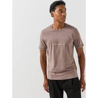 Hugo Mens Datri Vintage Car Linear Logo T-Shirt - Brown