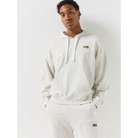 Hugo Blue Nimosod Loose Fit Hoodie - Light Grey