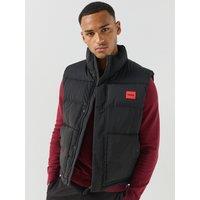 Hugo Mens Baltino2642 Padded High Neck Gilet - Black