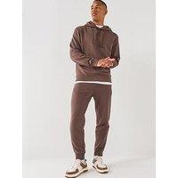 Hugo Dapodayote Jersey Overhead Tracksuit - Brown