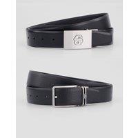Boss Mens Reversible Logo Belt - Black
