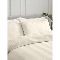 Catherine Lansfield So Soft Satin Stripe 4 Standard Pillowcase Cream