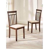 Julian Bowen Set Of 2 Coast Walnut Dining Chairs