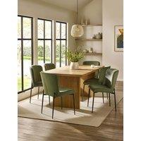 Julian Bowen Arundel Table With 6 Leonie Dining Chairs