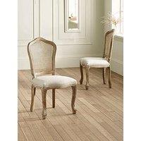 Julian Bowen Set Of 2 Camille Rattan Dining Chairs