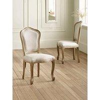 Julian Bowen Set Of 2 Camille Upholstered Dining Chairs