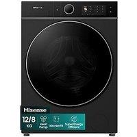 Hisense Hisense Kitchenfit 5I Series Wd5I1245Bbrh Wifi-Enabled 12Kg/8Kg, 1400 Spin Heat Pump Washer Dryer - Black - A/A Rated