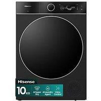 Hisense 3D Drying 7I Series Dh7I108Bbab1 Wifi-Enabled 10Kg, Ai Heat Pump Tumble Dryer With Voice Control - Black - A+++ Rated