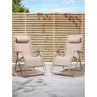 Vonhaus Zero Gravity Chair Set- Taupe