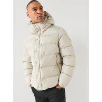 Boss Mens Omaris Hooded Padded Jacket - Light Beige