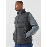 Boss Urbanex Regular Fit Light Quilted Gilet - Black