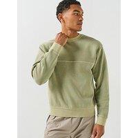 Boss We_Casts Shadow Casts Crew Sweat - Light Green