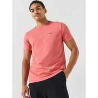 Boss Mens Regular Fit Stretch Logo T-Shirt - Red