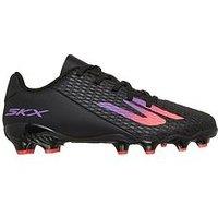 Skechers Boys Skx 2 Firm Ground Lace-Up Football Boots - Black