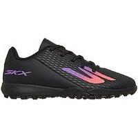 Skechers Boys Skx 2 Lace-Up Astro Turf Football Boots - Black