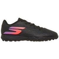 Skechers Boys Low-Cut Lace-Up Astro Turf Football Boots - Black