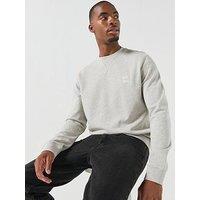 Boss Westart Relaxed Fit Crew Sweatshirt - Grey