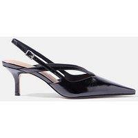 Mint Velvet Bianca Slingback Kitten Heels - Black