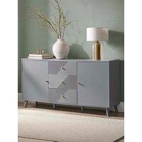 Dusk Dora Large Sideboard With Drawers - Light Grey