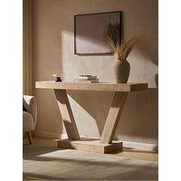 Dusk Elina Console Table - Washed Wood