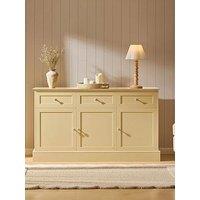 Dusk Ruby 3 Door Sideboard With Drawers - Butter