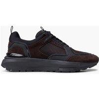 Cruyff Mens Rayado Mixed-Material Chunky Sole Trainers - Brown