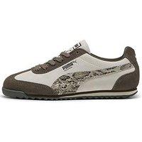 Puma Women'S Arizona Snake Suede Low-Profile Trainers - Brown