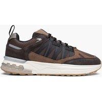 Cruyff Mens Zephr Chunky Sole Mixed Texture Trainers - Brown