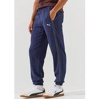 Puma Mens Drawcord Waist Tapered Jogging Bottoms - Navy