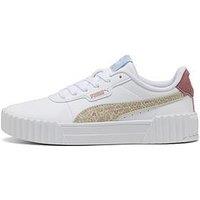 Puma Junior Girls Carina 3.0 Winter Safari Trainers - White