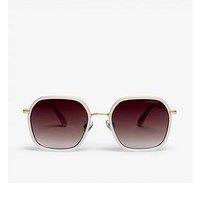 Superdry Framed Metal Square Sunglasses - White