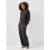 Puma Womens Loungewear Fleece Sweat Standard Suit - Black